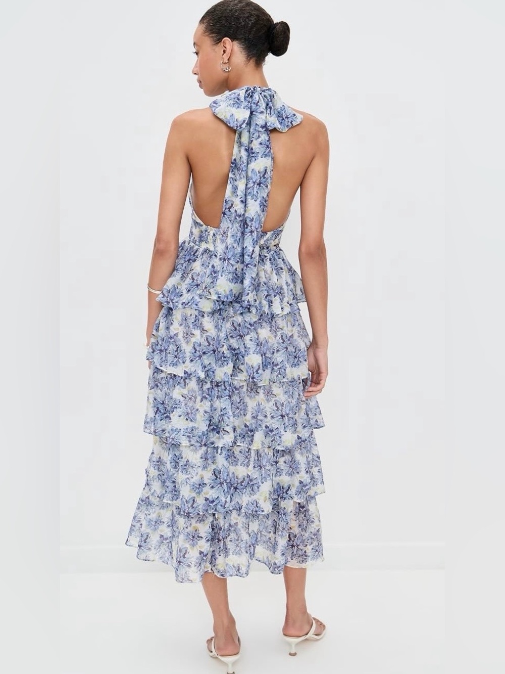 En Saison Odessa sleeveless tiered midi dress - Picture 2 of 16